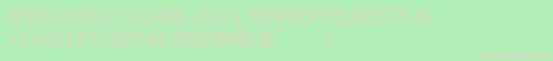 HbmFlexurePersonalUseOnly-fontti – vaaleanpunaiset fontit vihreällä taustalla