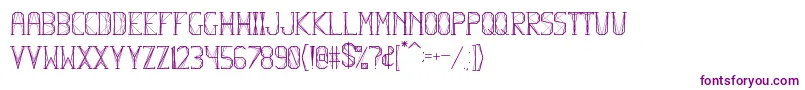 HbmFlexurePersonalUseOnly Font – Purple Fonts on White Background
