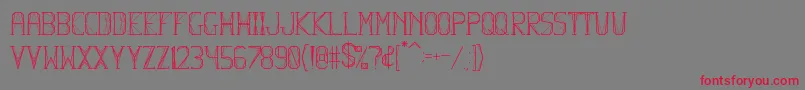 HbmFlexurePersonalUseOnly Font – Red Fonts on Gray Background