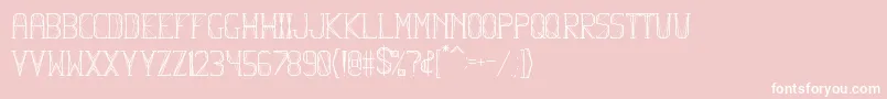 フォントHbmFlexurePersonalUseOnly – ピンクの背景に白い文字