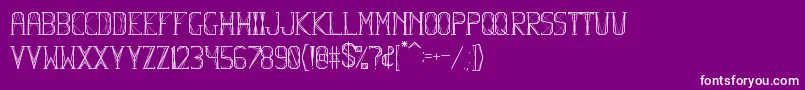 HbmFlexurePersonalUseOnly Font – White Fonts on Purple Background