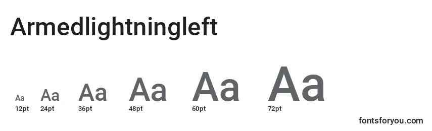 Armedlightningleft Font Sizes