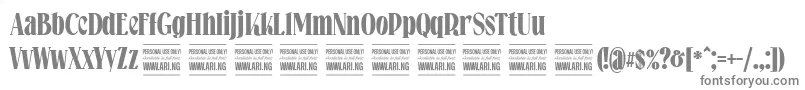 Falkinserifboldpersonal Font – Gray Fonts on White Background