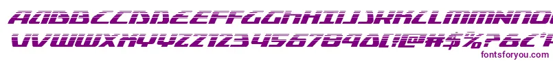 Globaldynamicshalfital Font – Purple Fonts on White Background