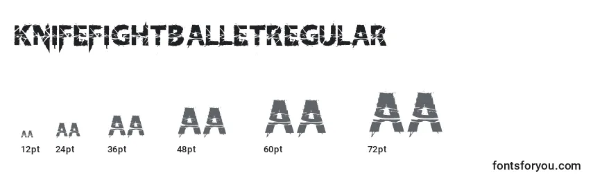 Размеры шрифта KnifefightballetRegular (84189)