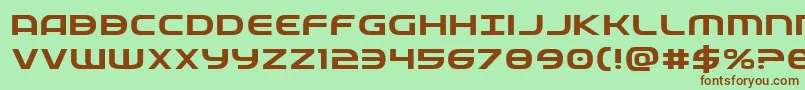 Fedserviceexp Font – Brown Fonts on Green Background