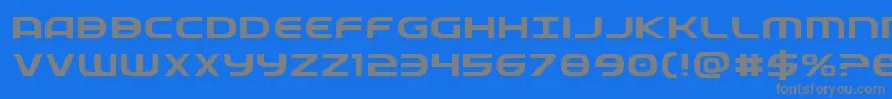 Fedserviceexp Font – Gray Fonts on Blue Background