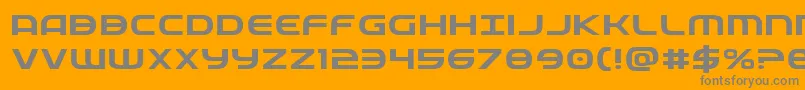 Шрифт Fedserviceexp – серые шрифты на оранжевом фоне