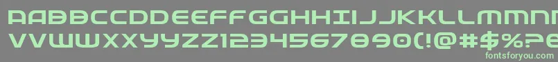 Fedserviceexp Font – Green Fonts on Gray Background