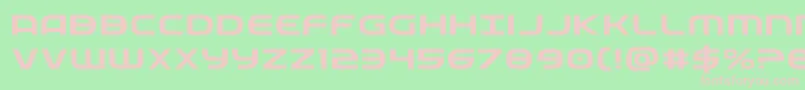 Fedserviceexp Font – Pink Fonts on Green Background