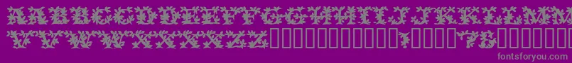 Шрифт VinecapssskBold – серые шрифты на фиолетовом фоне