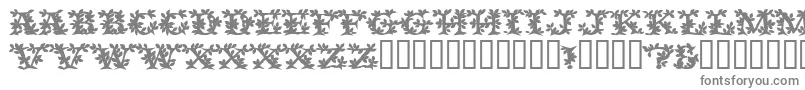VinecapssskBold-Schriftart – Graue Schriften auf weißem Hintergrund