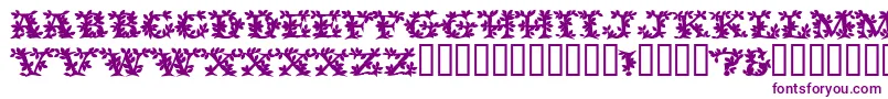 VinecapssskBold-Schriftart – Violette Schriften auf weißem Hintergrund