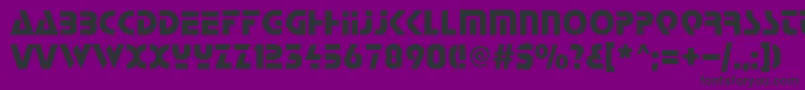フォントStart – 紫の背景に黒い文字