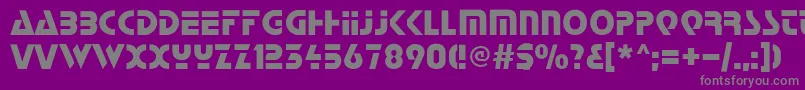 fuente Start – Fuentes Grises Sobre Fondo Morado