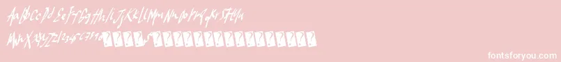Frostywinter Font – White Fonts on Pink Background