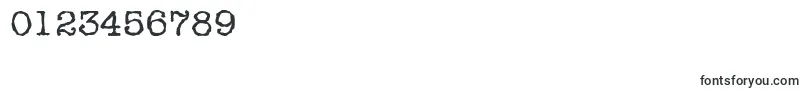 TypewriterrandomRegular Font – Fonts for Numbers and Digits