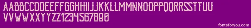 BohemPressFree Font – Pink Fonts on Purple Background