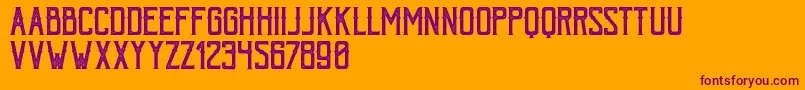 BohemPressFree Font – Purple Fonts on Orange Background