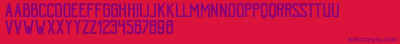 BohemPressFree Font – Purple Fonts on Red Background