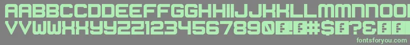 Scorpion-Schriftart – Grüne Schriften auf grauem Hintergrund