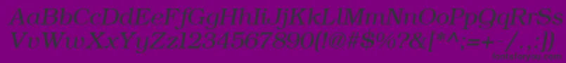 ErBukinistMacItalic Font – Black Fonts on Purple Background