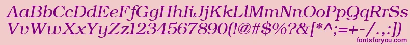 ErBukinistMacItalic Font – Purple Fonts on Pink Background