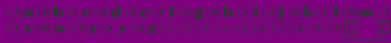 101SnailsPace Font – Black Fonts on Purple Background