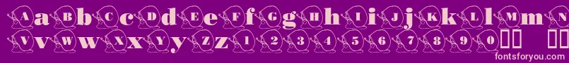 Подробнее о шрифте 101SnailsPace Шрифт 101SnailsPace – розовые шрифты на фиолетовом фоне