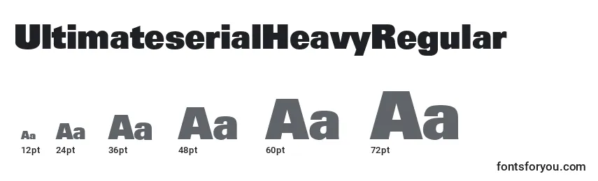 Размеры шрифта UltimateserialHeavyRegular