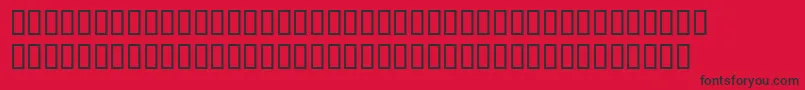 フォントSeriousr2 – 赤い背景に黒い文字