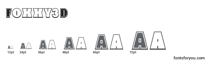 Foxxy3D Font Sizes