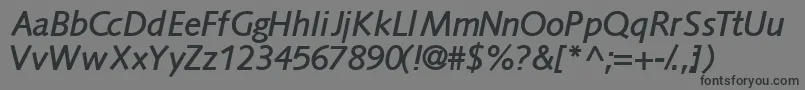 Facilessk ffy Font – Black Fonts on Gray Background