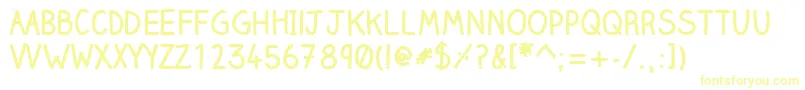 ClairehandboldWebfont Font – Yellow Fonts