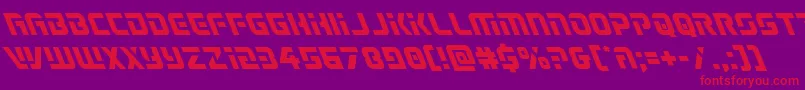 Legiosabinaleft Font – Red Fonts on Purple Background