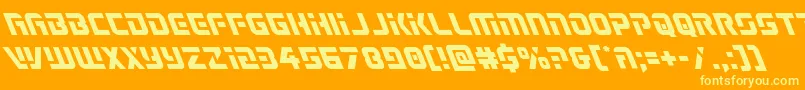 Legiosabinaleft Font – Yellow Fonts on Orange Background