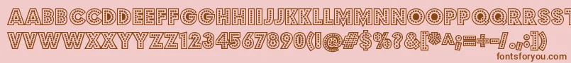 BudmojigglishRegular Font – Brown Fonts on Pink Background