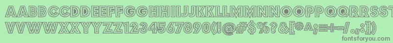 BudmojigglishRegular Font – Gray Fonts on Green Background