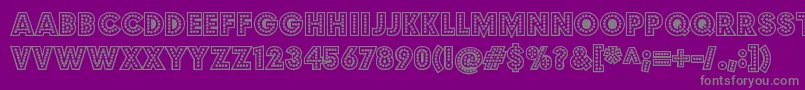 BudmojigglishRegular Font – Gray Fonts on Purple Background