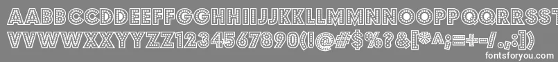 BudmojigglishRegular Font – White Fonts on Gray Background