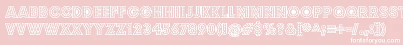 BudmojigglishRegular Font – White Fonts on Pink Background