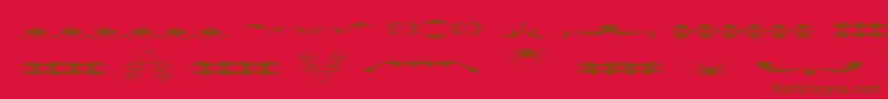 TribalismFree Font – Brown Fonts on Red Background