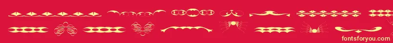 TribalismFree Font – Yellow Fonts on Red Background