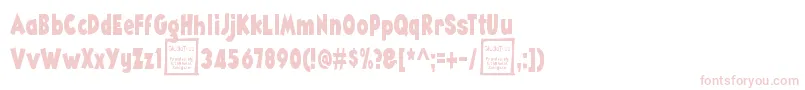 AngellaNarrowDemo Font – Pink Fonts on White Background