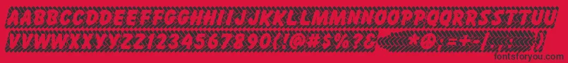 Skidz ffy Font – Black Fonts on Red Background