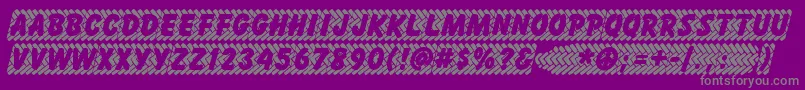 Skidz ffy Font – Gray Fonts on Purple Background