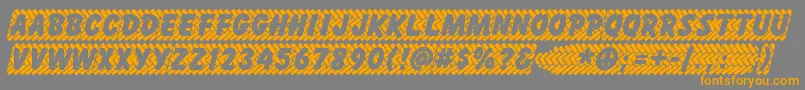 Skidz ffy Font – Orange Fonts on Gray Background