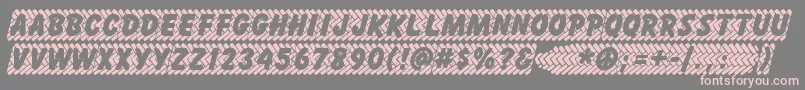 Skidz ffy Font – Pink Fonts on Gray Background