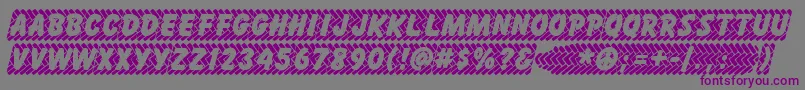 Skidz ffy Font – Purple Fonts on Gray Background