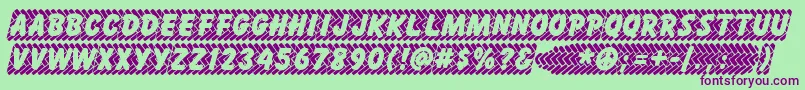 Skidz ffy Font – Purple Fonts on Green Background